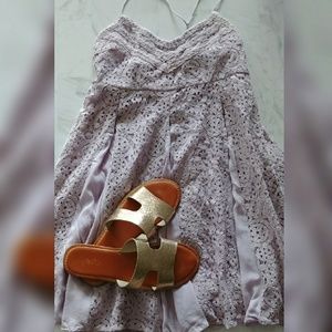 Lavender country lace dress